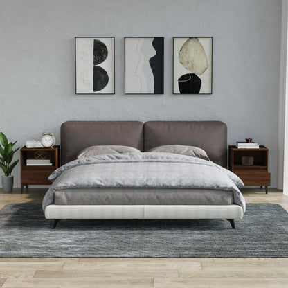 vidaXL Nachttische 2 Stk. Braun Eichen-Optik 40x35x50 cm