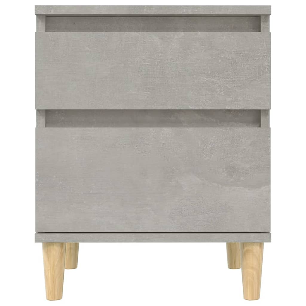 vidaXL Tables de chevet 2 pcs. Gris béton 40x35x50 cm
