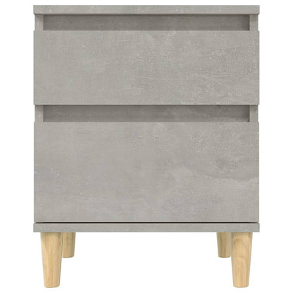 vidaXL Tables de chevet 2 pcs. Gris béton 40x35x50 cm