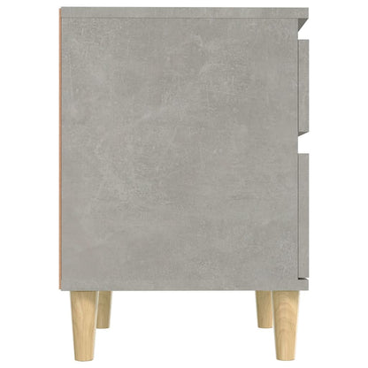 vidaXL Tables de chevet 2 pcs. Gris béton 40x35x50 cm