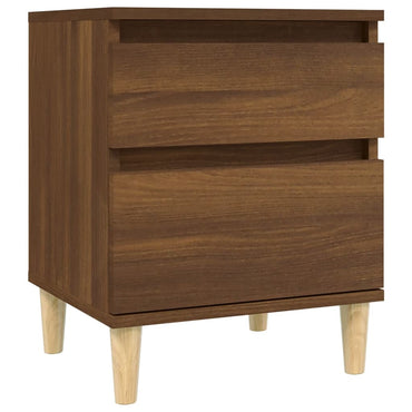 vidaXL Table de chevet aspect chêne marron 40x35x50 cm