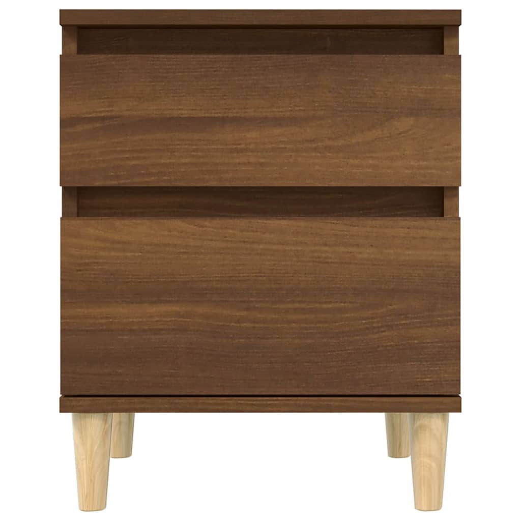 vidaXL Table de chevet aspect chêne marron 40x35x50 cm