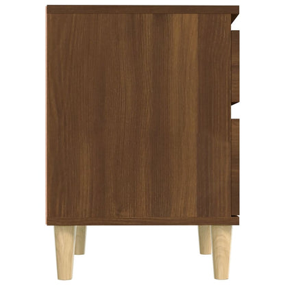 vidaXL Table de chevet aspect chêne marron 40x35x50 cm