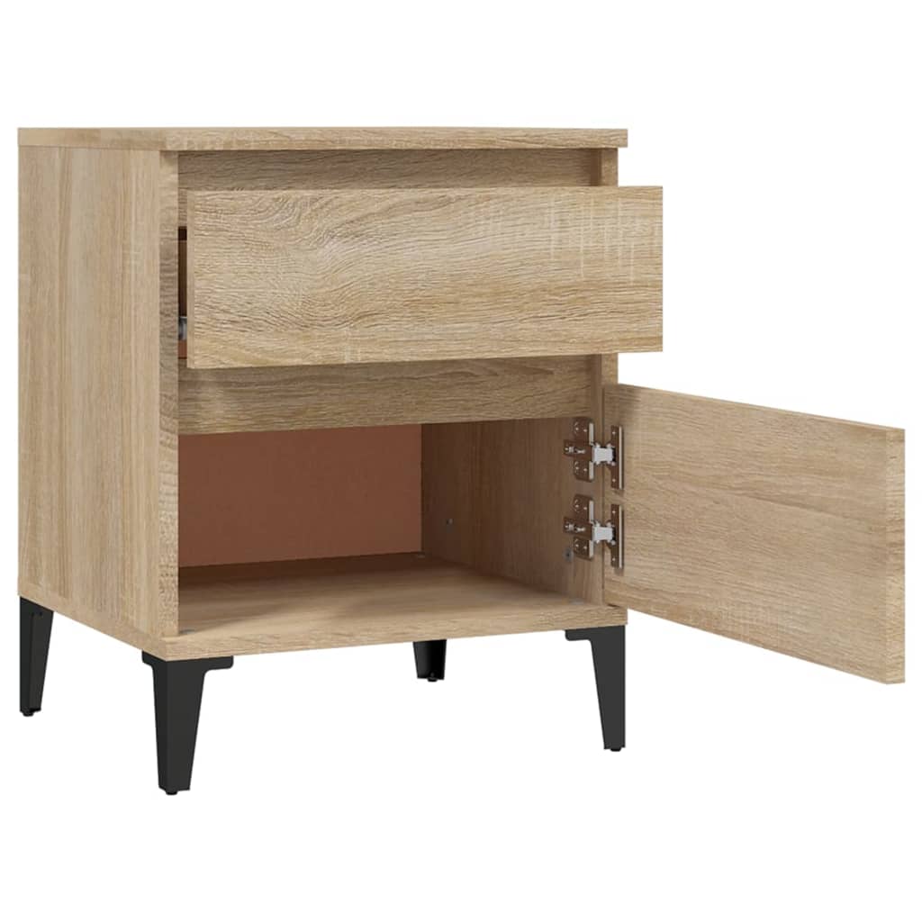 vidaXL Table de chevet chêne Sonoma 40x35x50 cm