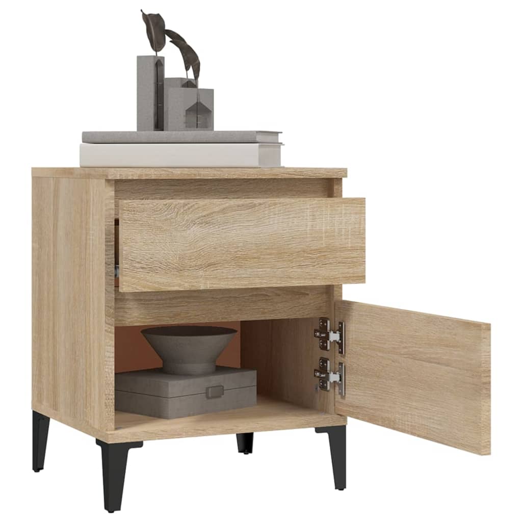 vidaXL Tables de chevet 2 pcs Chêne Sonoma 40x35x50 cm