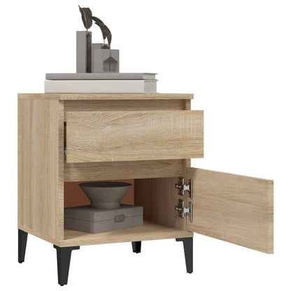 vidaXL Tables de chevet 2 pcs Chêne Sonoma 40x35x50 cm