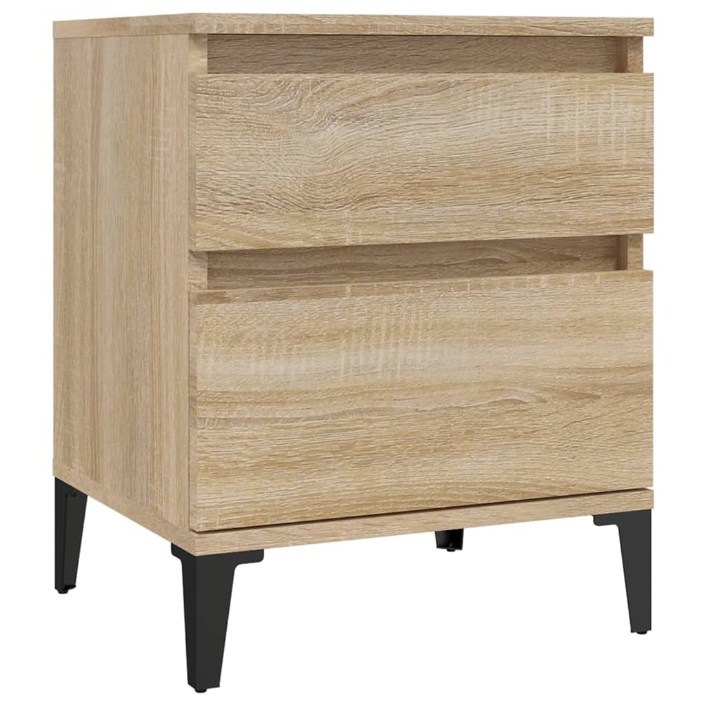 vidaXL Tables de chevet 2 pcs Chêne Sonoma 40x35x50 cm