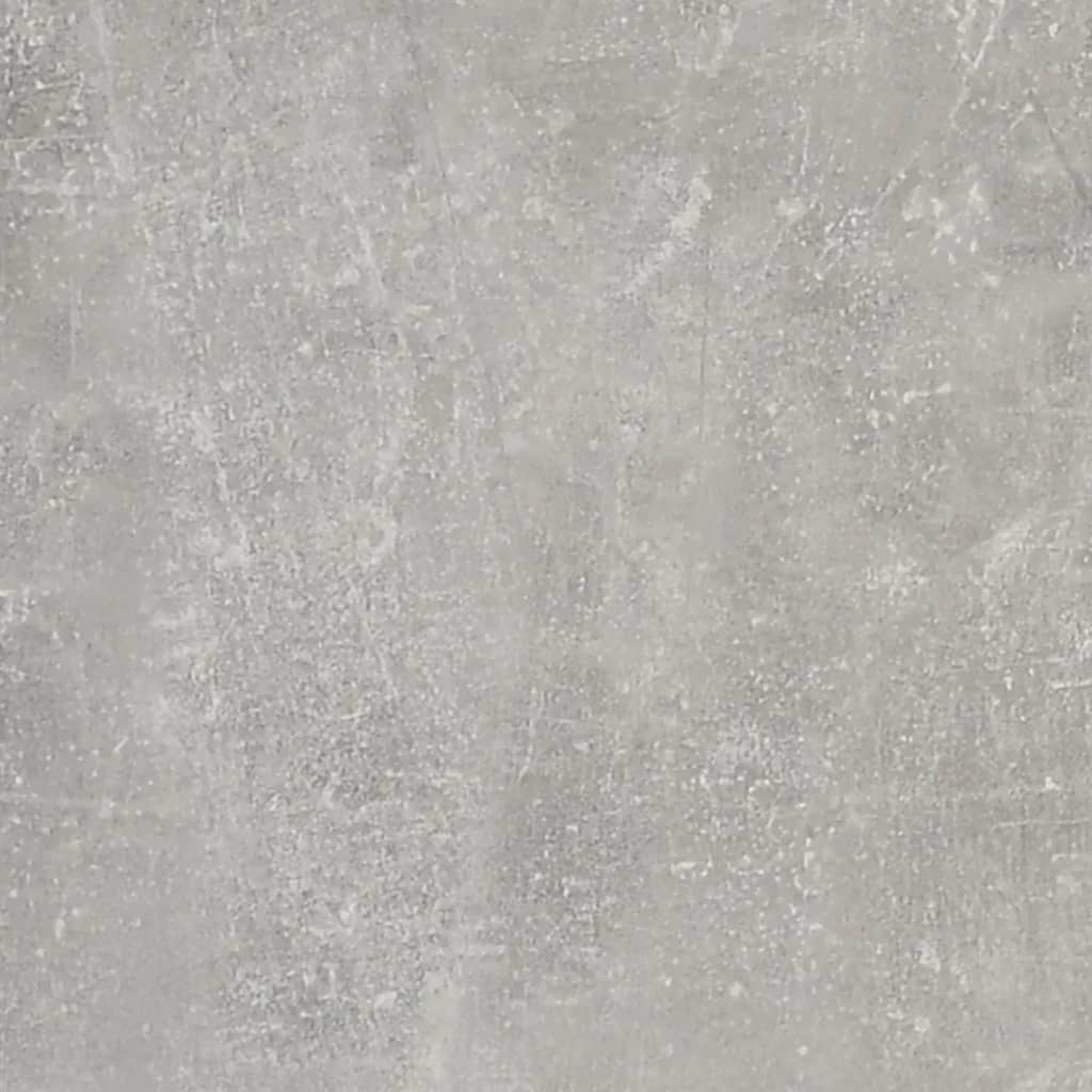 vidaXL Table de chevet gris béton 40x35x50 cm