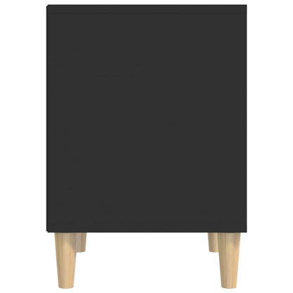 vidaXL Nachttische 2 Stk. Schwarz 40x35x50 cm