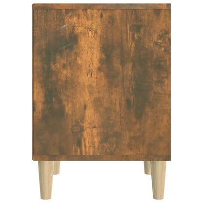 vidaXL Nachttisch Räuchereiche 40x35x50 cm