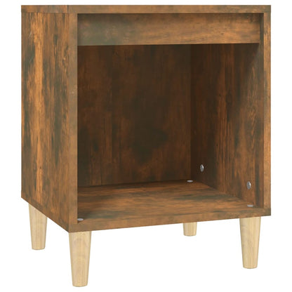vidaXL Tables de chevet 2 pcs Chêne fumé 40x35x50 cm