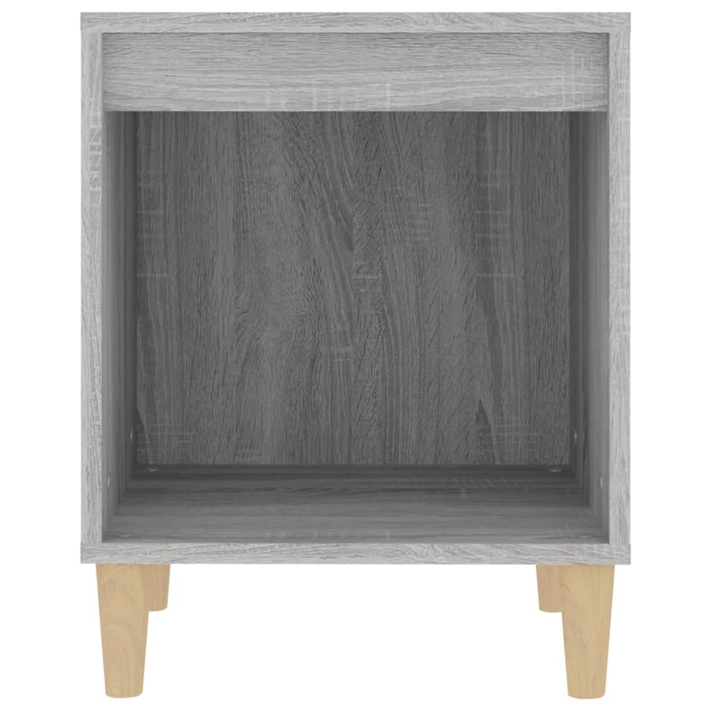 vidaXL Nachttische 2 Stk. Grau Sonoma 40x35x50 cm