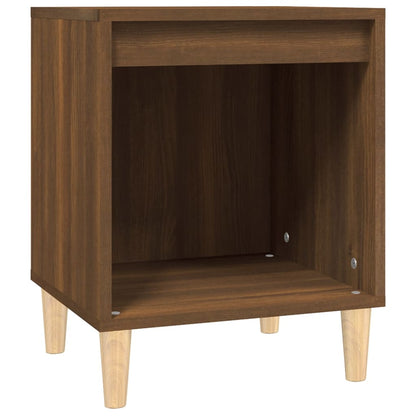 vidaXL Nachttische 2 Stk. Braun Eichen-Optik 40x35x50 cm