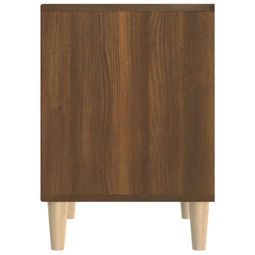 vidaXL Nachttische 2 Stk. Braun Eichen-Optik 40x35x50 cm