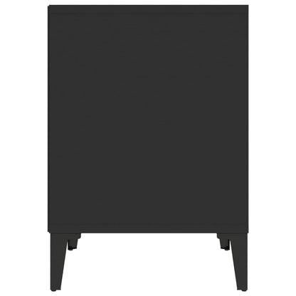 vidaXL Tables de chevet 2 pcs Noir 40x35x50 cm