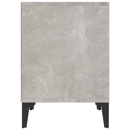 vidaXL Tables de chevet 2 pcs. Gris béton 40x35x50 cm