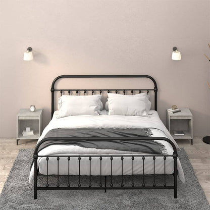 vidaXL Tables de chevet 2 pcs. Gris béton 40x35x50 cm