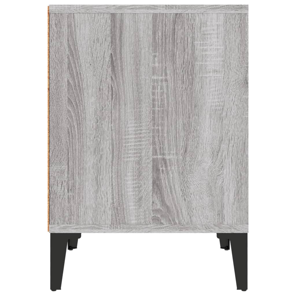 vidaXL Nachttisch Grau Sonoma 40x35x50 cm