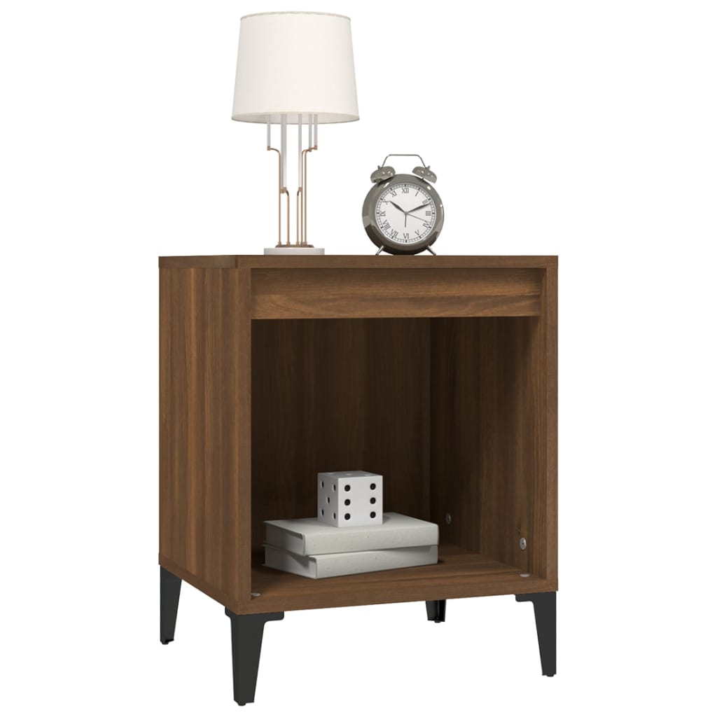 vidaXL Nachttisch Braun Eichen-Optik 40x35x50 cm