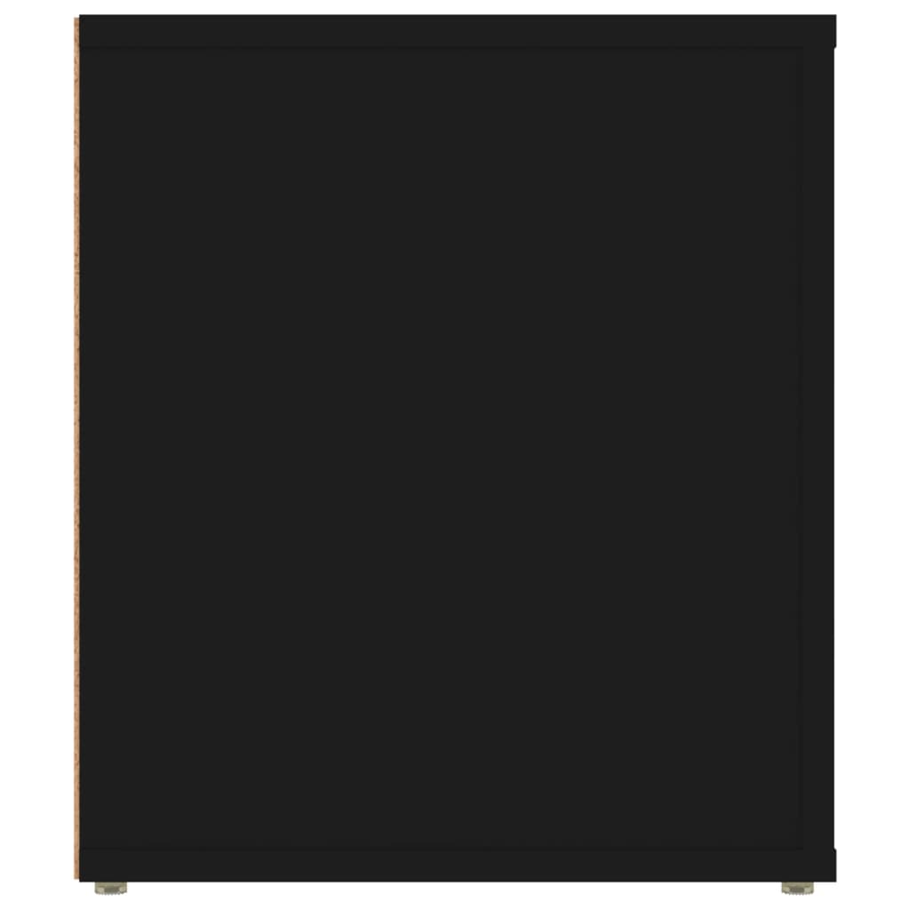 vidaXL TV-Schrank Schwarz 100x35x40 cm Holzwerkstoff