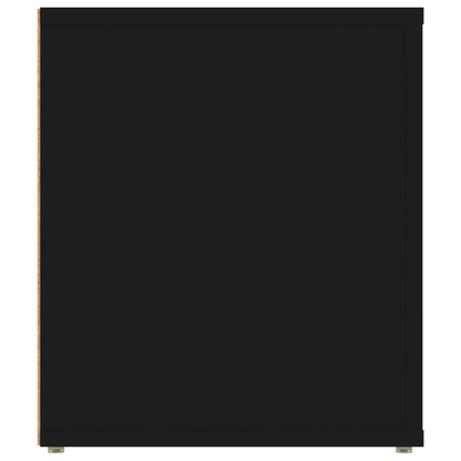 vidaXL TV-Schrank Schwarz 100x35x40 cm Holzwerkstoff
