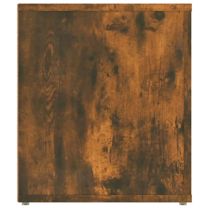vidaXL Meuble TV chêne fumé 100x35x40 cm bois d'ingénierie