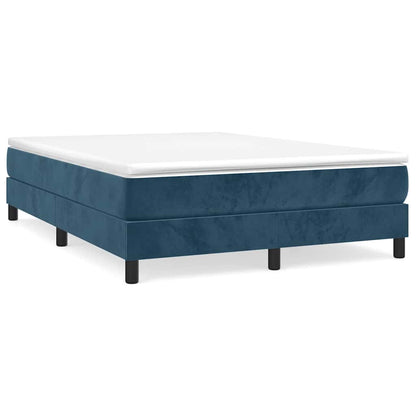 Boxspringbettgestell Dunkelblau 140x190 cm Samt