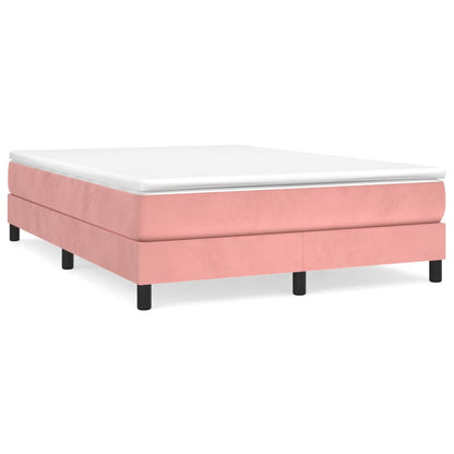 Boxspringbettgestell Rosa 140x190 cm Samt