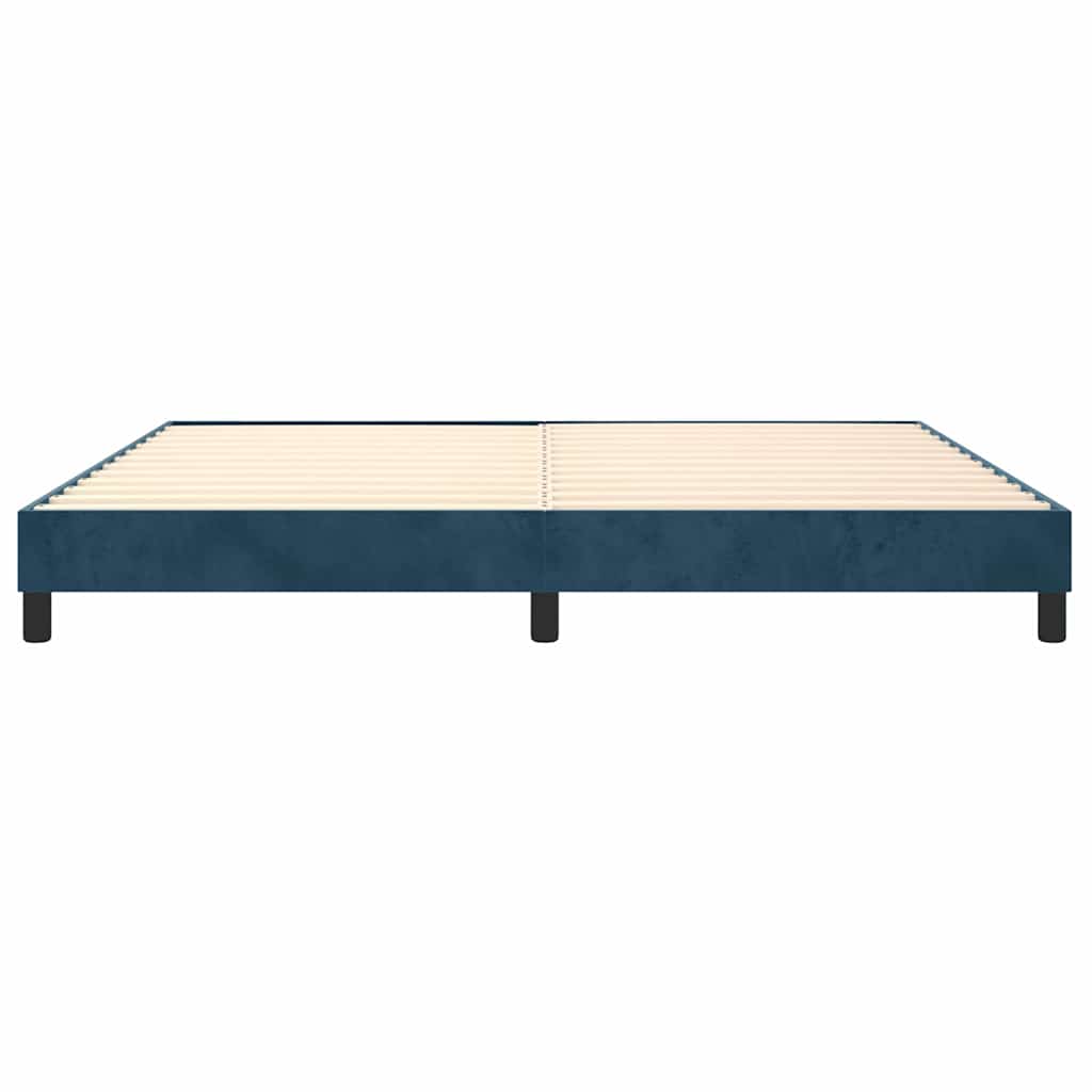 Boxspringbettgestell Dunkelblau 200x200 cm Samt