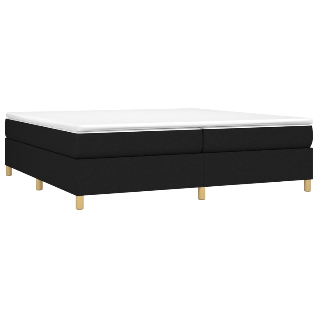 vidaXL Boxspringbettgestell Schwarz 200x200 cm Stoff