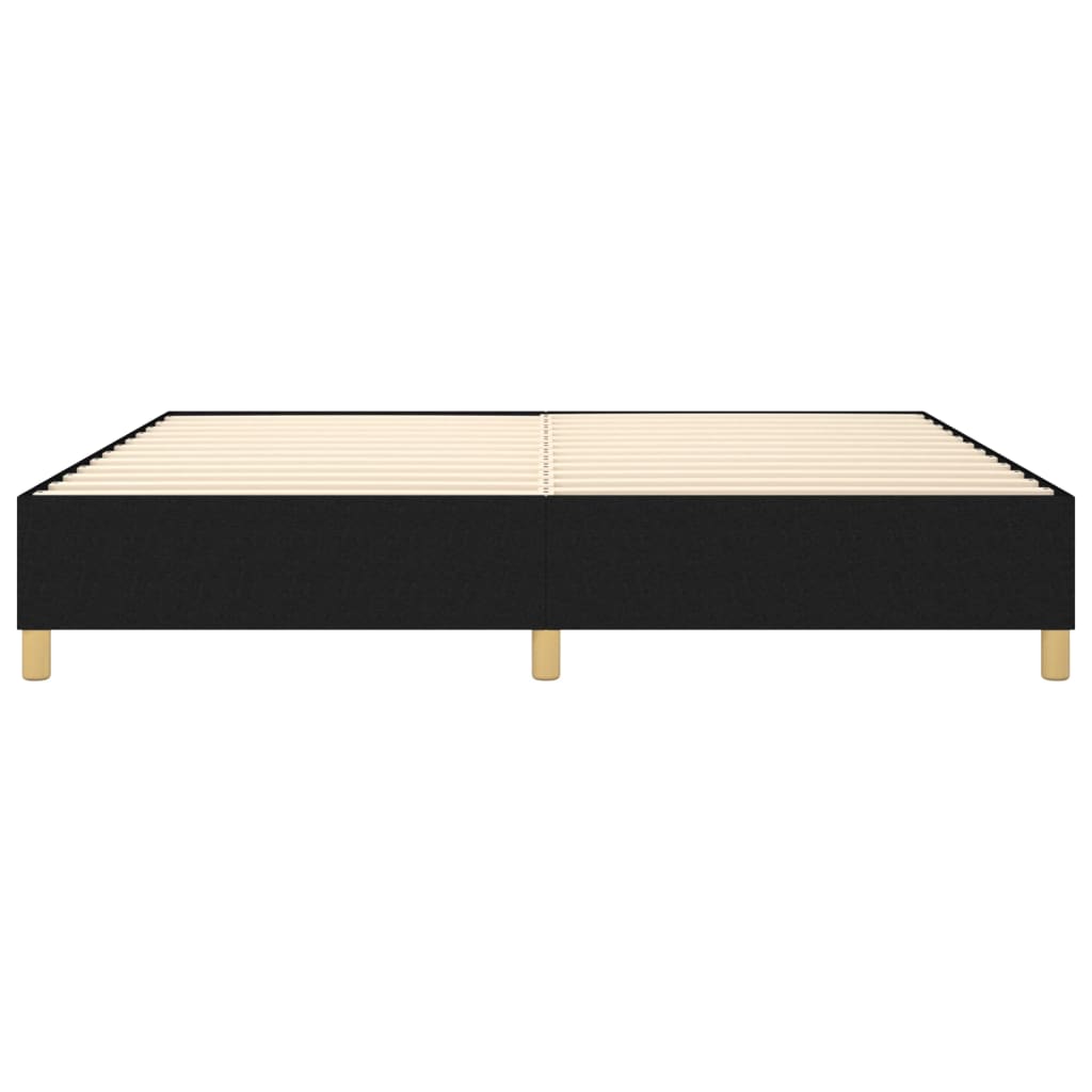 vidaXL Boxspringbettgestell Schwarz 200x200 cm Stoff