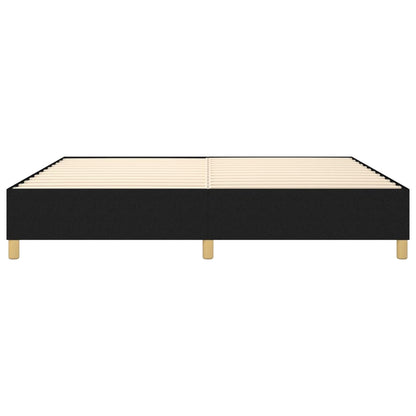 vidaXL Boxspringbettgestell Schwarz 200x200 cm Stoff
