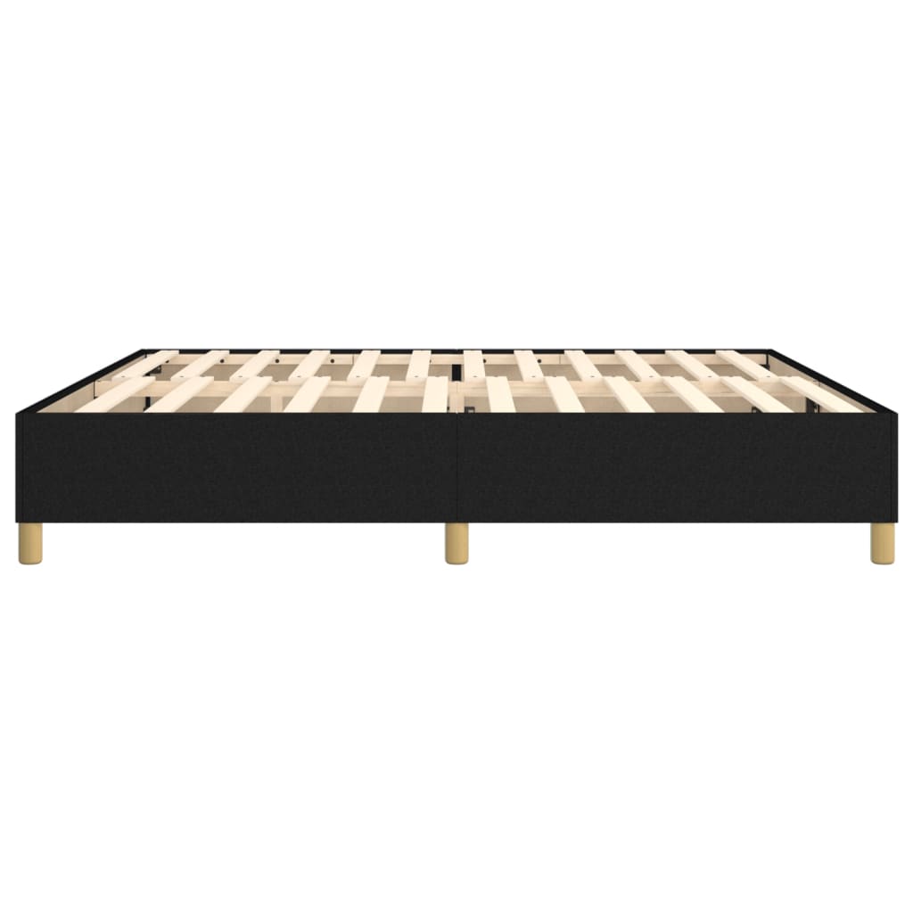 vidaXL Boxspringbettgestell Schwarz 200x200 cm Stoff