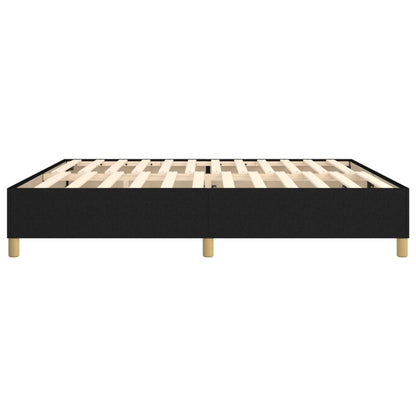vidaXL Boxspringbettgestell Schwarz 200x200 cm Stoff