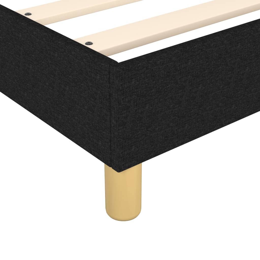 vidaXL Boxspringbettgestell Schwarz 200x200 cm Stoff