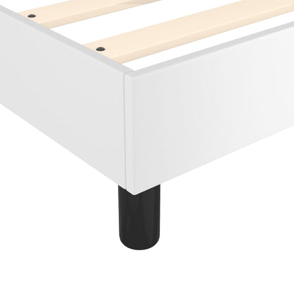 vidaXL Boxspringbettgestell Weiß 140x190 cm Kunstleder