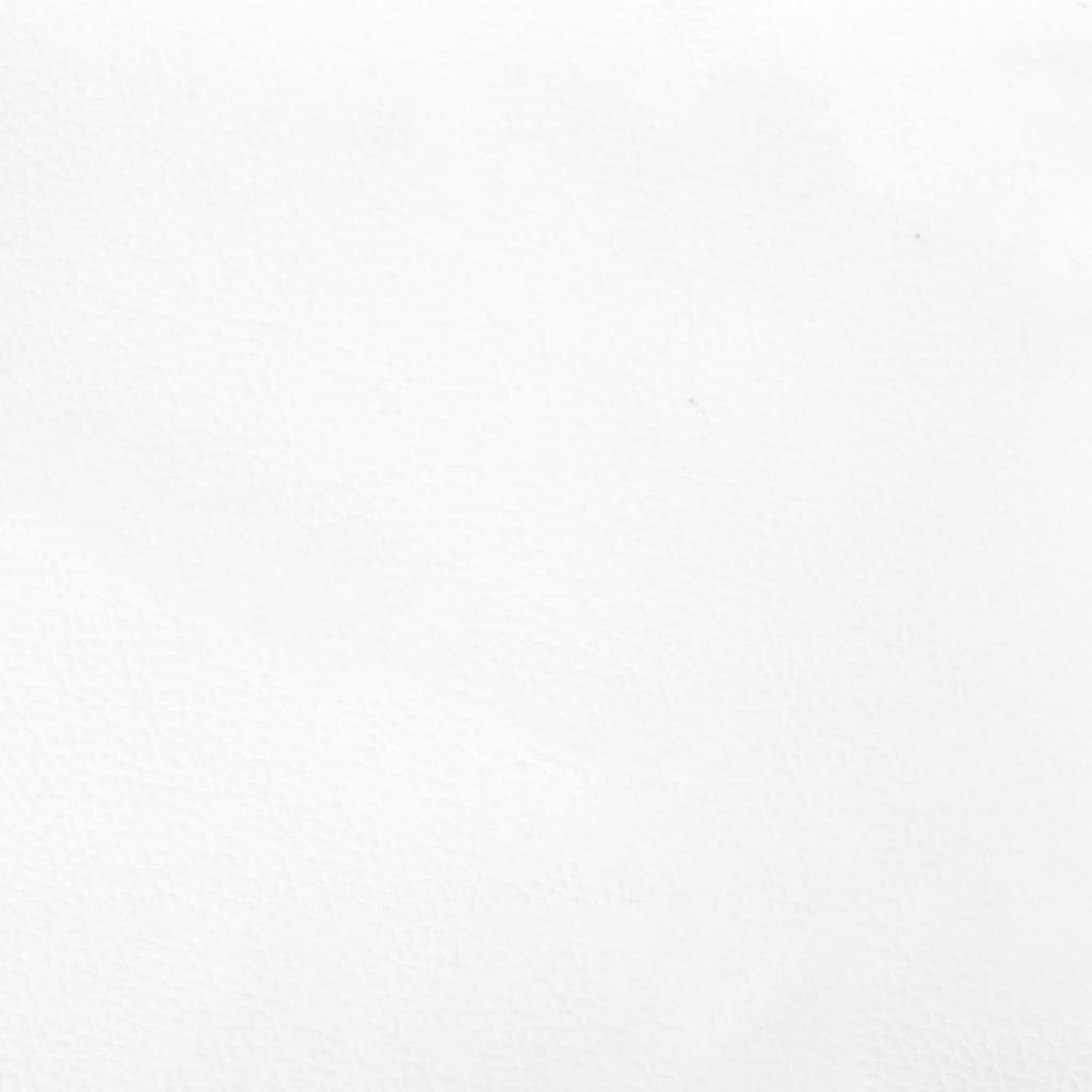 vidaXL Boxspringbettgestell Weiß 160x200 cm Kunstleder