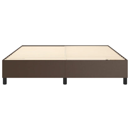 Boxspringbettgestell Braun 160x200 cm Kunstleder