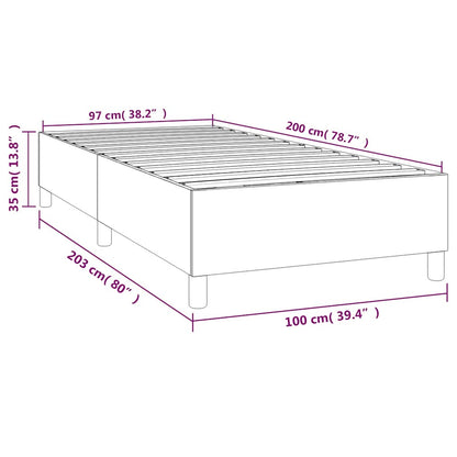 Boxspringbettgestell Dunkelgrün 100x200 cm Samt