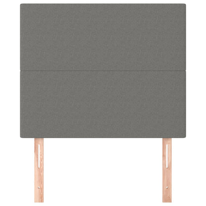 vidaXL Kopfteil Dunkelgrau 80 x 5 x 118/128 cm Stoff