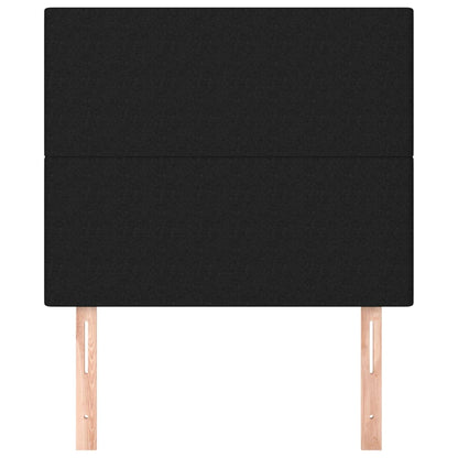 vidaXL Kopfteil Schwarz 80x5x118/128 cm Stoff