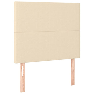 vidaXL Kopfteil Creme 80x5x118/128 cm Stoff