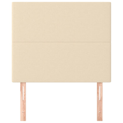 Kopfteil Creme 80x5x118/128 cm Stoff