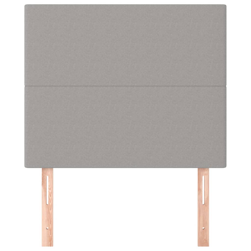 vidaXL Kopfteil Hellgrau 90x5x118/128 cm Stoff