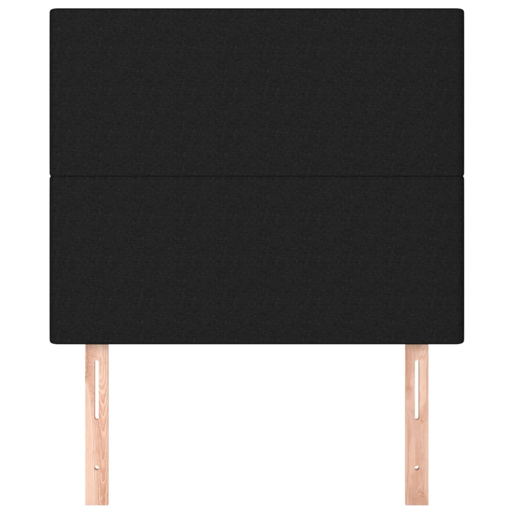 vidaXL Kopfteil Schwarz 90x5x118/128 cm Stoff