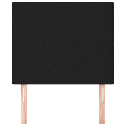 vidaXL Kopfteil Schwarz 90x5x118/128 cm Stoff