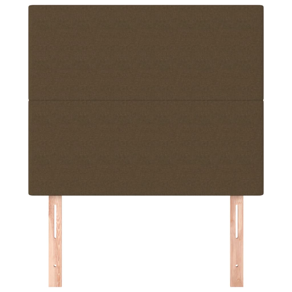 vidaXL Kopfteil Dunkelbraun 90x5x118/128 cm Stoff