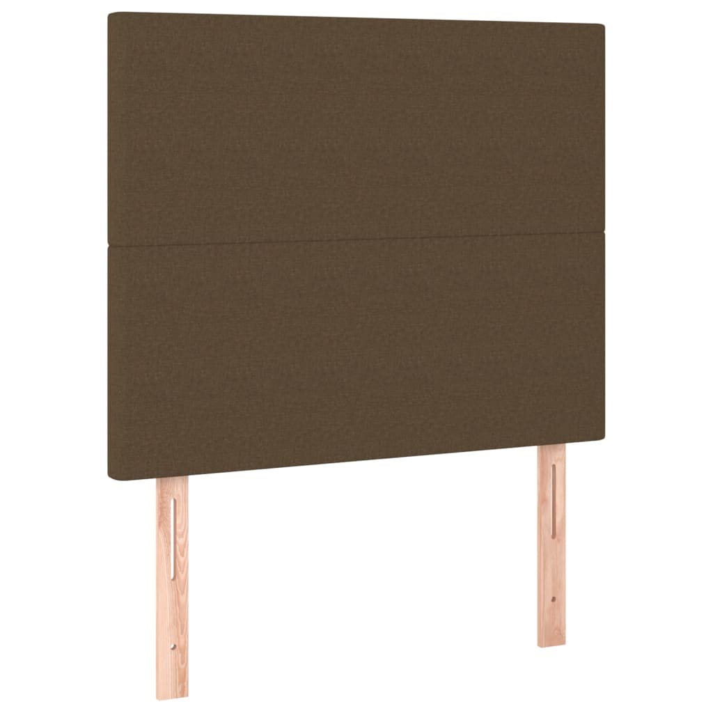 vidaXL Kopfteil Dunkelbraun 100 x 5 x 118/128 cm Stoff