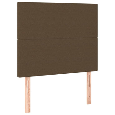 vidaXL Kopfteil Dunkelbraun 100 x 5 x 118/128 cm Stoff
