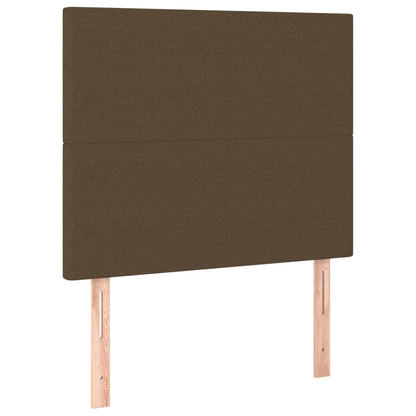 vidaXL Kopfteil Dunkelbraun 100 x 5 x 118/128 cm Stoff